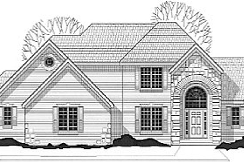 European Style House Plan - 4 Beds 3 Baths 2645 Sq/Ft Plan #67-224