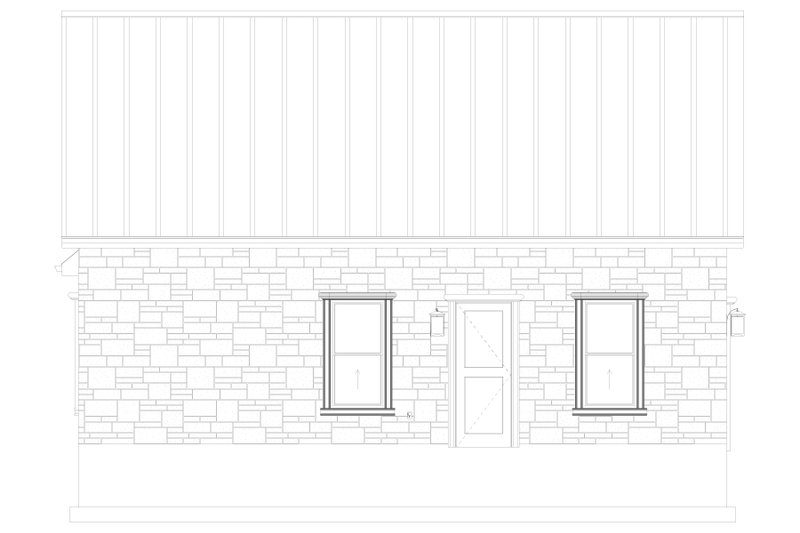 House Blueprint - Exterior - Other Elevation 1 for Traditional House Plan #1060-484, 1.5 bath