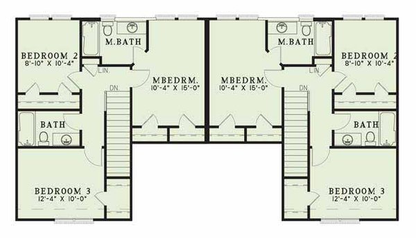House Design - Traditional Floor Plan - Upper Floor Plan #17-2012