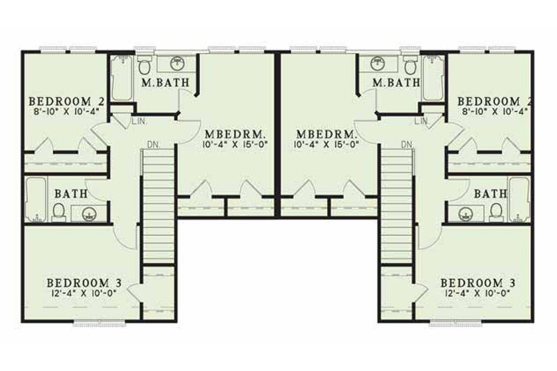 Dream House Plan - Floor Plan - Upper Floor for Traditional House Plan #17-2012 - 3 bed, 2.5 bath