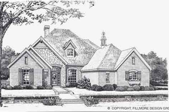 Exterior - Front Elevation for Traditional House Plan #310-838 - 4 bed, 3 bath