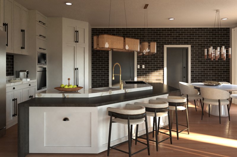 House Design - Interior - Kitchen for Barndominium House Plan #1064-307 - 7 bed, 7 bath