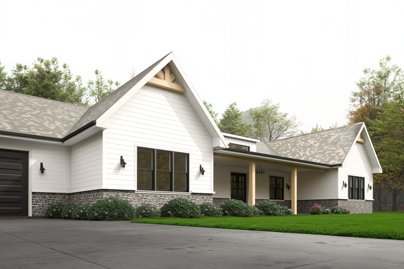 Architectural House Design - Exterior - Front Elevation 3 for Farmhouse House Plan #1112-17 - 3 bed, 2.5 bath