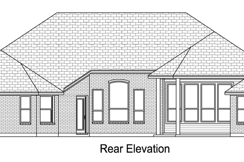 House Plan Design - Exterior - Rear Elevation for European House Plan #84-617 - 4 bed, 3 bath