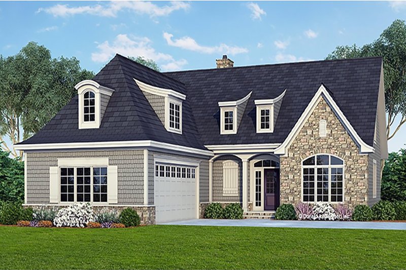 Dream House Plan - Cottage Exterior - Front Elevation Plan #929-23