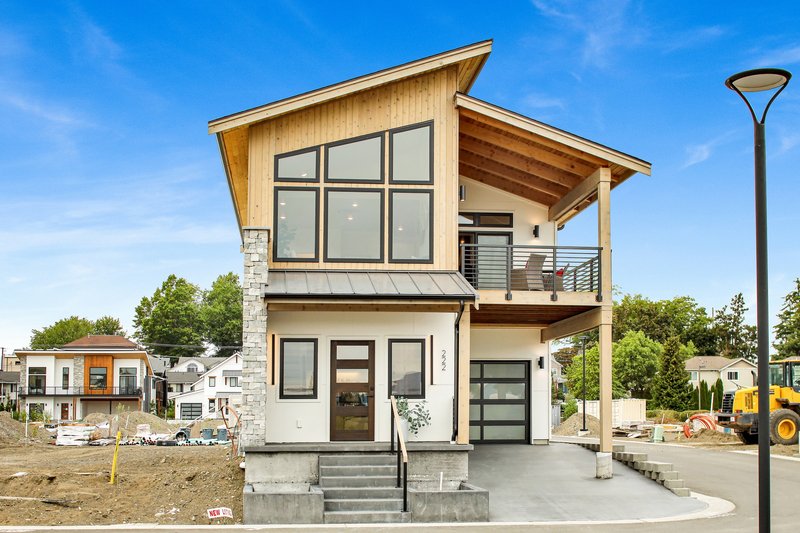 Home Plan - Exterior - Front Elevation 3 for Contemporary House Plan #1070-225 - 2 bed, 2.5 bath
