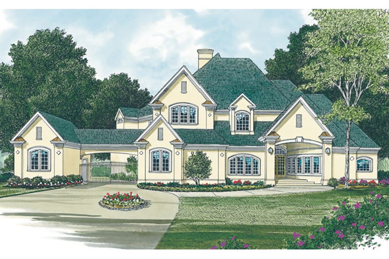 Dream House Plan - Exterior - Other Elevation for Traditional House Plan #453-45 - 4 bed, 4.5 bath