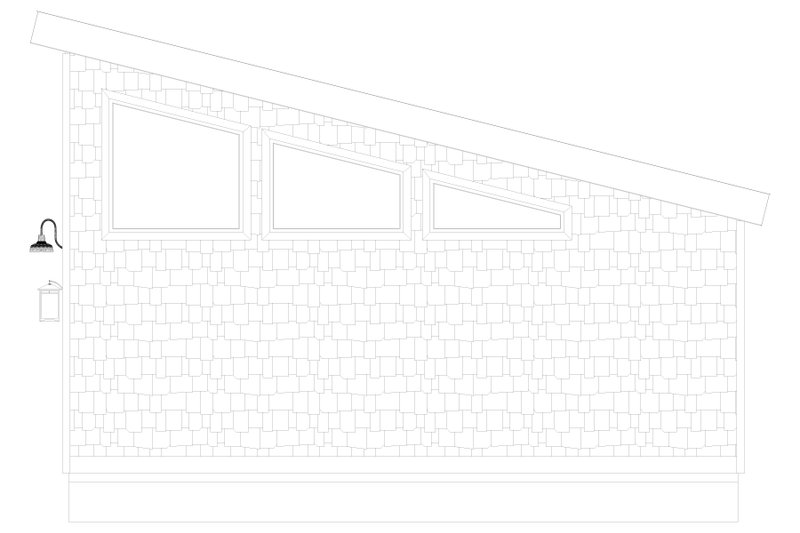 House Blueprint - Exterior - Other Elevation 1 for Contemporary House Plan #1060-486, 0 bath