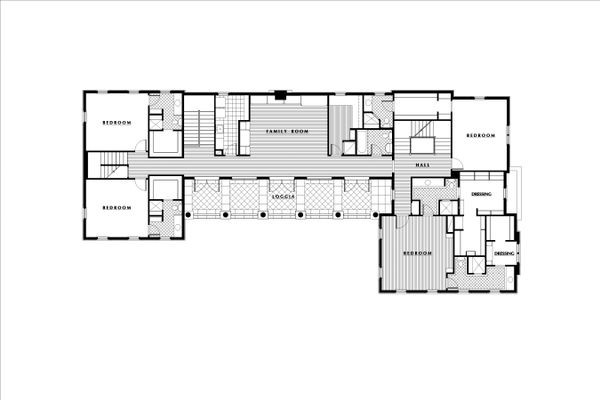 European Floor Plan - Upper Floor Plan #531-3