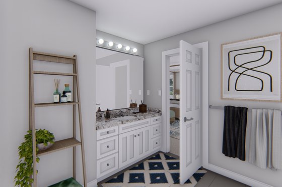 Interior - Master Bathroom for Traditional House Plan #1060-138 - 4 bed, 2.5 bath