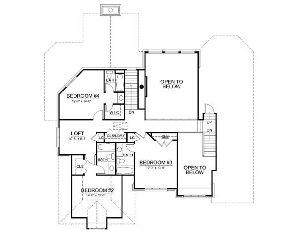 Dream House Plan - European Floor Plan - Upper Floor Plan #119-297