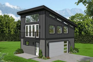 Contemporary Exterior - Front Elevation Plan #932-403