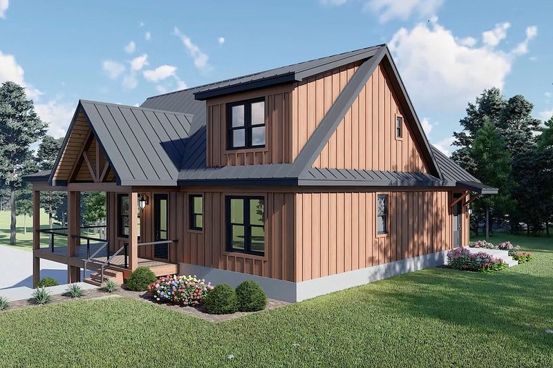 House Blueprint - Exterior - Other Elevation 2 for Country House Plan #932-1181 - 3 bed, 2.5 bath