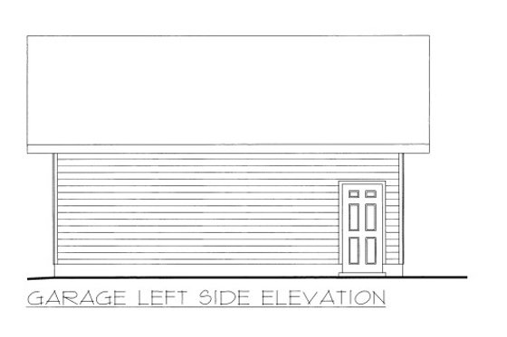 Exterior - Other Elevation for Traditional House Plan #117-665, 0 bath
