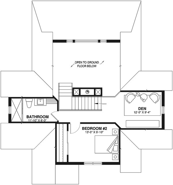 Dream House Plan - Country Floor Plan - Upper Floor Plan #23-757