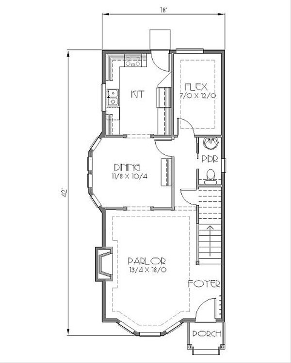 Traditional Floor Plan - Main Floor Plan #423-41