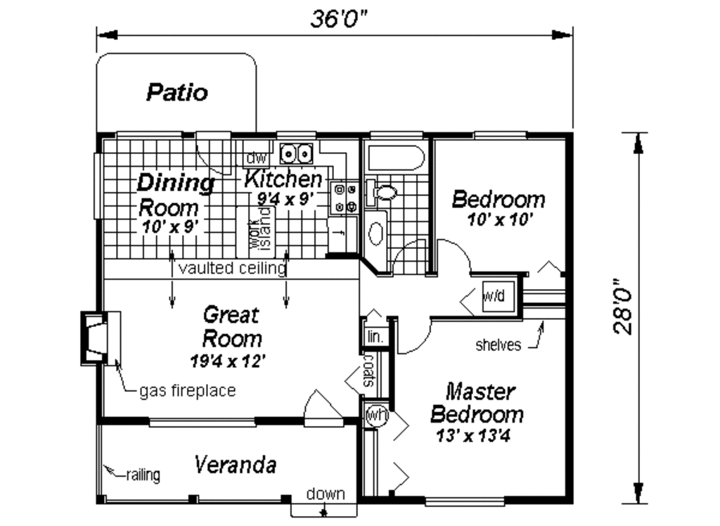 Cottage Style House Plan 2 Beds 1 Baths 0 Sq Ft Plan 18 1052 Houseplans Com Cottage Style House Plan 2 Beds 1 Baths 0 Sq Ft Plan 18 1052 Houseplans Com