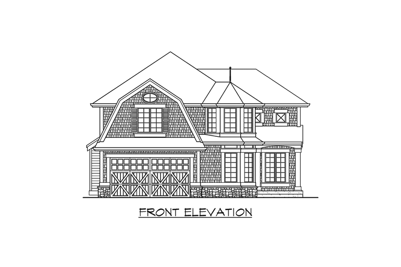 Dream House Plan - Exterior - Other Elevation for Colonial House Plan #132-125 - 3 bed, 2.5 bath