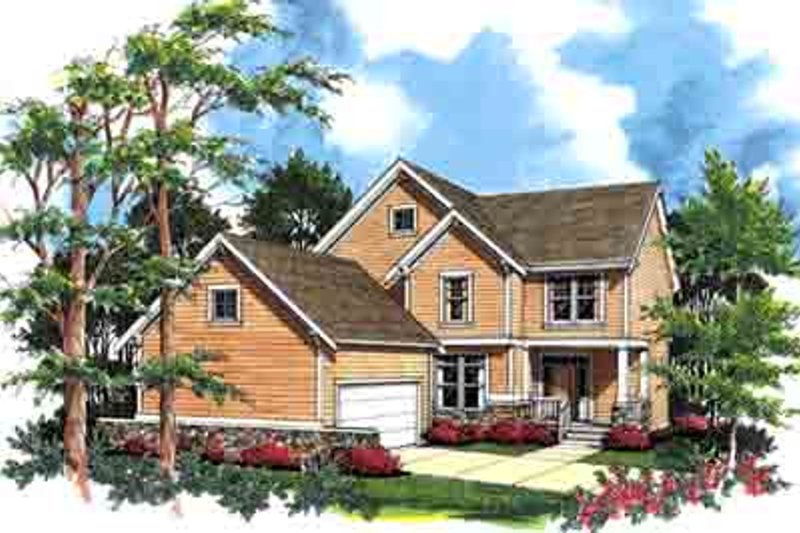 Dream House Plan - Traditional Exterior - Front Elevation Plan #48-208