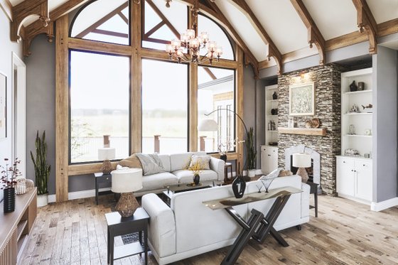 Interior - Family Room 2 for Craftsman House Plan #54-697 - 4 bed, 4.5 bath