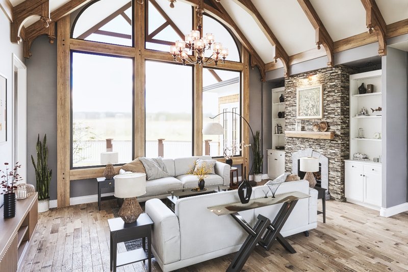 House Plan Design - Interior - Family Room 2 for Craftsman House Plan #54-697 - 4 bed, 4.5 bath