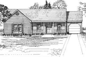 Ranch Exterior - Front Elevation Plan #30-127
