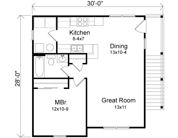 Traditional Floor Plan - Upper Floor Plan #22-461