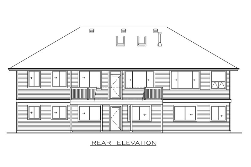Dream House Plan - Exterior - Rear Elevation for Craftsman House Plan #1100-108 - 3 bed, 2 bath