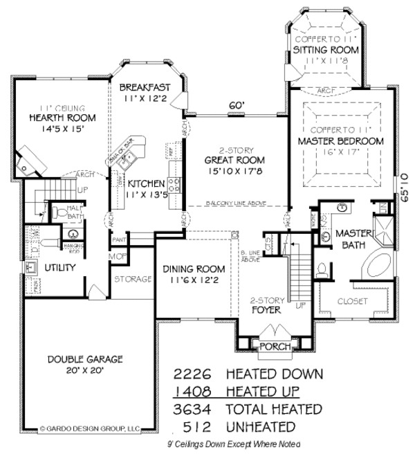 European Floor Plan - Main Floor Plan #424-325