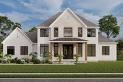 Farmhouse Style House Plan - 4 Beds 3.5 Baths 3649 Sq/Ft Plan #1089-32 Exterior 