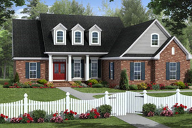 Home Plan - Country Exterior - Front Elevation Plan #21-315