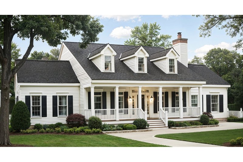 Traditional Style House Plan - 3 Beds 2 Baths 1331 Sq/Ft Plan #3-111