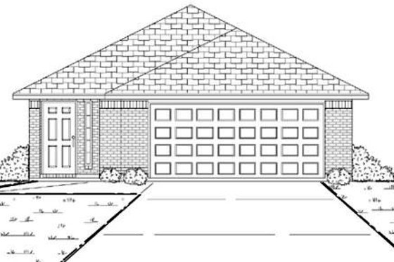 Exterior - Other Elevation for Traditional House Plan #84-302 - 3 bed, 2 bath