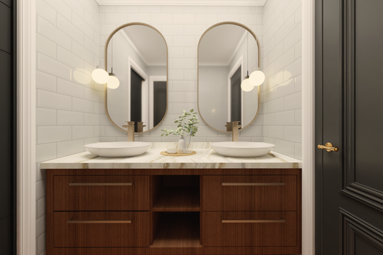 Interior - Bathroom for Craftsman House Plan #1064-409 - 2 bed, 1.5 bath