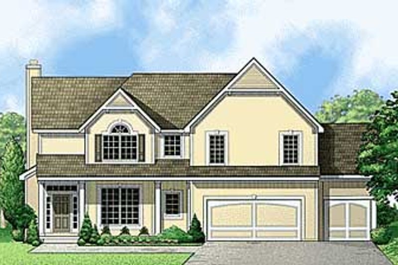 Traditional Style House Plan - 4 Beds 3.5 Baths 2279 Sq/Ft Plan #67-497