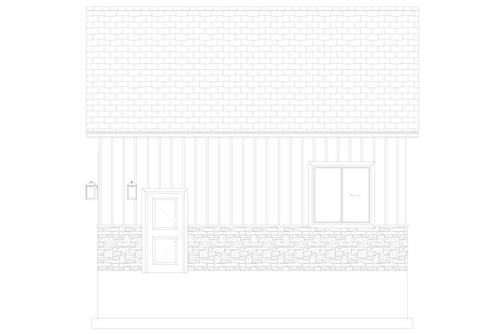 Exterior - Other Elevation 2 for Craftsman House Plan #1060-359, 0 bath