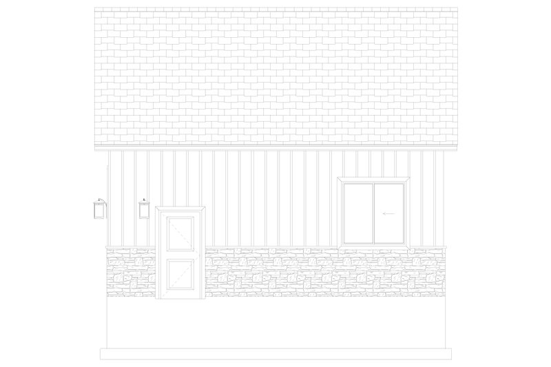 House Blueprint - Exterior - Other Elevation 2 for Craftsman House Plan #1060-359, 0 bath