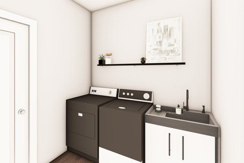 Architectural House Design - Interior - Laundry for Barndominium House Plan #1064-444 - 2 bed, 2.5 bath