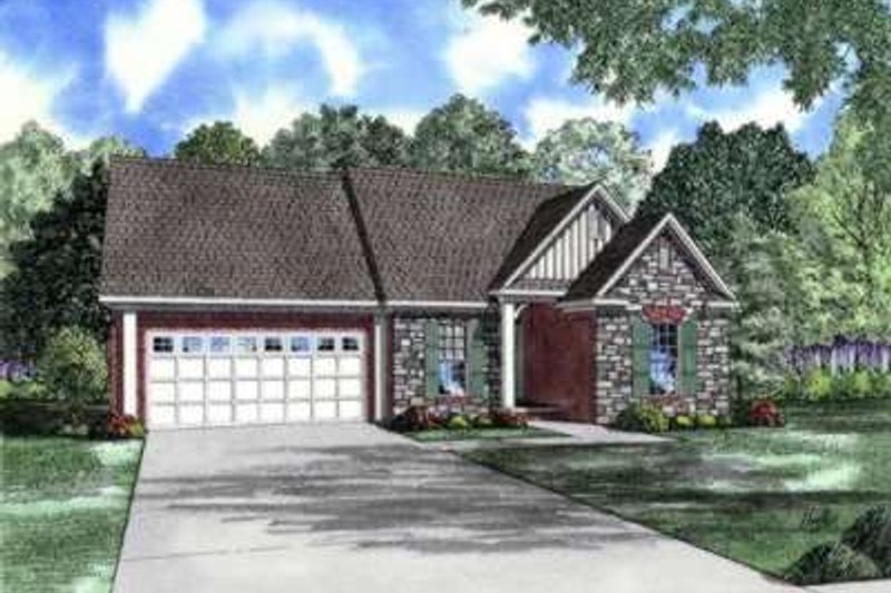House Design - Traditional Exterior - Front Elevation Plan #17-186