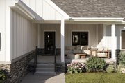 Farmhouse Style House Plan - 3 Beds 2 Baths 1751 Sq/Ft Plan #455-563 