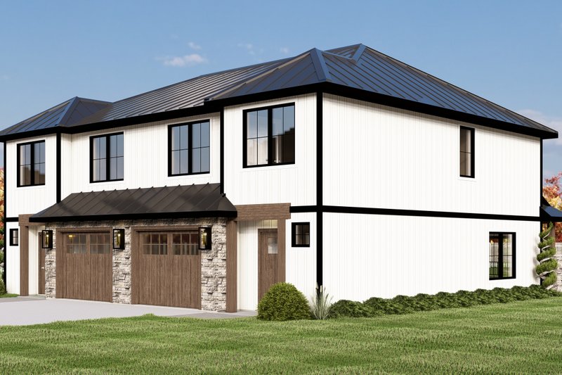 Architectural House Design - Exterior - Other Elevation 2 for Contemporary House Plan #1064-359 - 3 bed, 2.5 bath