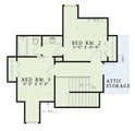 Traditional Style House Plan - 3 Beds 2.5 Baths 1797 Sq/Ft Plan #17-2195 