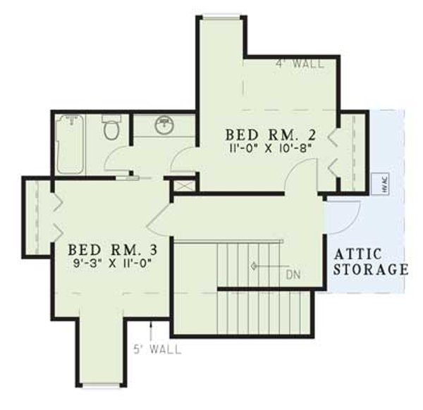 Home Plan - Traditional Floor Plan - Upper Floor Plan #17-2195