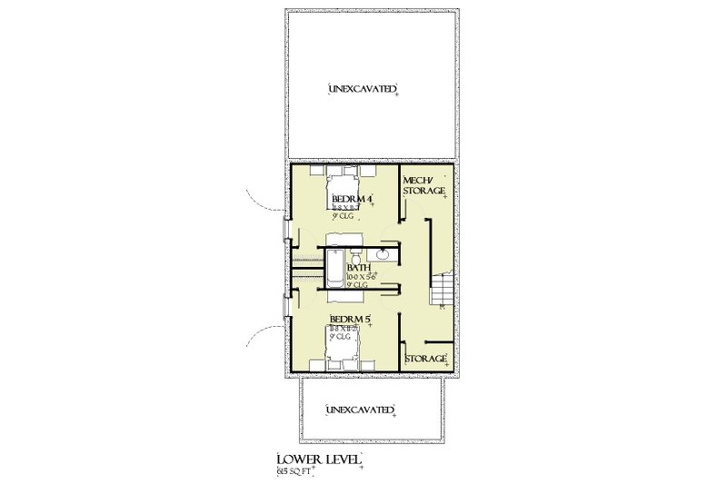 Dream House Plan - Floor Plan - Lower Floor for Beach House Plan #901-165 - 5 bed, 3.5 bath