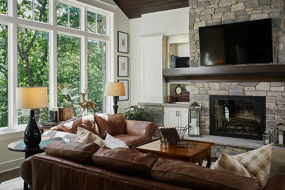 Interior - Family Room 1 for Traditional House Plan #928-300 - 3 bed, 2.5 bath