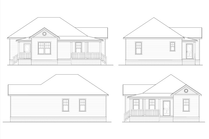 House Plan Design - Exterior - Other Elevation for Victorian House Plan #936-69 - 3 bed, 2 bath