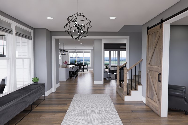 Architectural House Design - Interior - Entry for Farmhouse House Plan #51-1560 - 6 bed, 4.5 bath