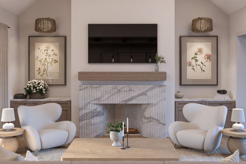 Dream House Plan - Interior - Family Room for Modern House Plan #455-325 - 3 bed, 2.5 bath