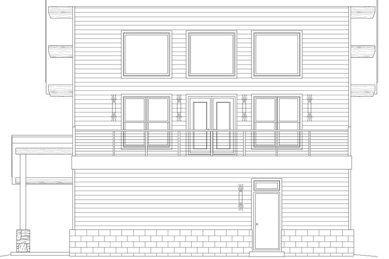 Home Plan - Exterior - Other Elevation 1 for Contemporary House Plan #932-913 - 2 bed, 2.5 bath