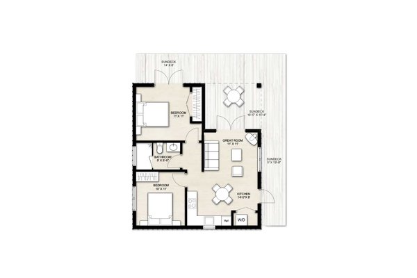 Cabin Floor Plan - Main Floor Plan #924-20
